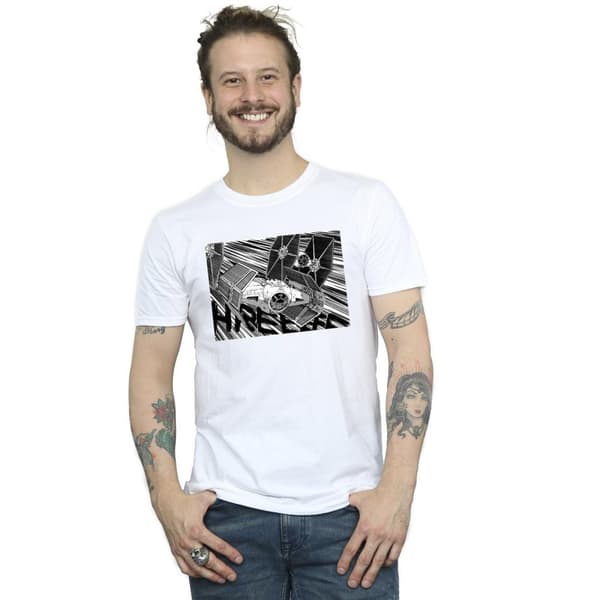 Star Wars Mens Anime Plane T-Shirt