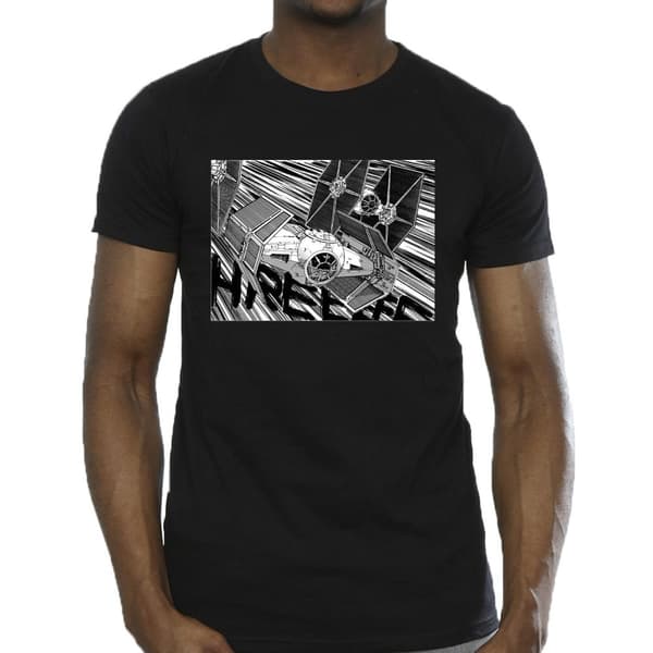 Star Wars Mens Anime Plane T-Shirt