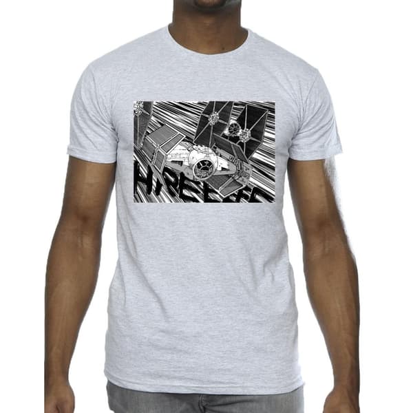 Star Wars Mens Anime Plane T-Shirt