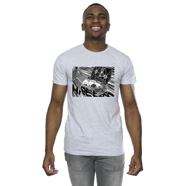 Star Wars Mens Anime Plane T-Shirt