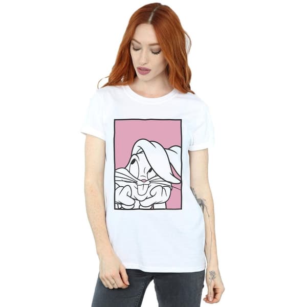 Looney Tunes Dam/Tjej Bugs Bunny Adore Boyfriend T-shirt i bomull