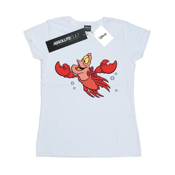 Disney Dam/Tjej - Den lilla sjöjungfrun Sebastian Bubbles - Bomulls-T-shirt