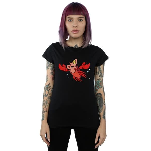 Disney Dam/Tjej - Den lilla sjöjungfrun Sebastian Bubbles - Bomulls-T-shirt