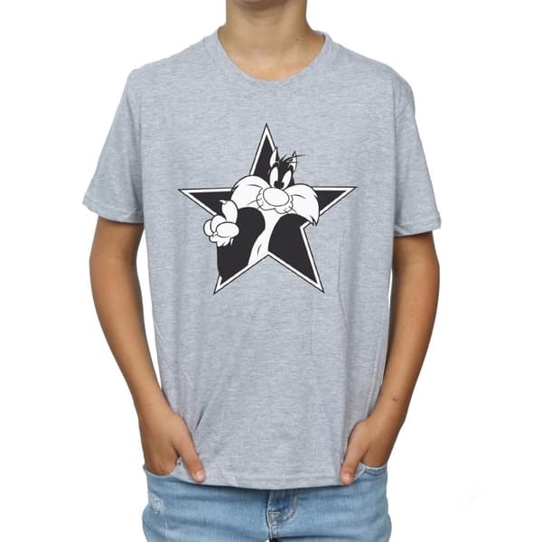 Looney Tunes Sylvester Mono Star T-shirt - pojkar