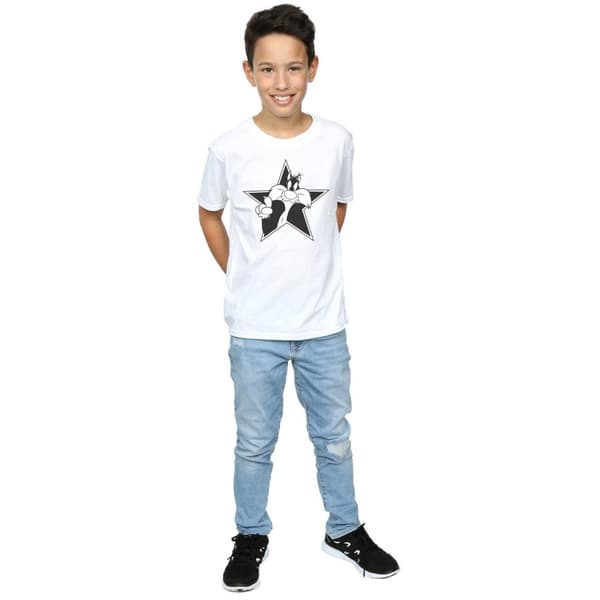 Looney Tunes Sylvester Mono Star T-shirt - pojkar