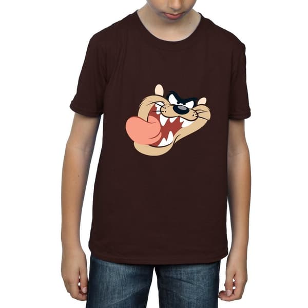 Looney Tunes T-shirt med ansikte av tasmansk djävul för pojkar