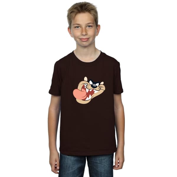 Looney Tunes T-shirt med ansikte av tasmansk djävul för pojkar