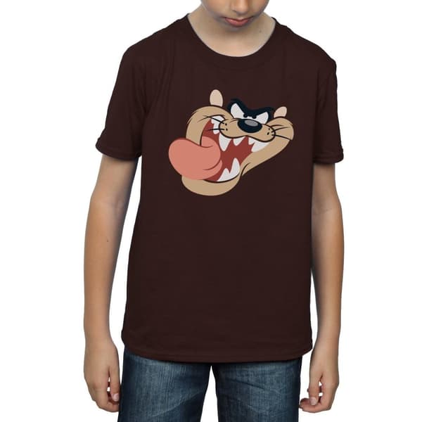 Looney Tunes T-shirt med ansikte av tasmansk djävul för pojkar