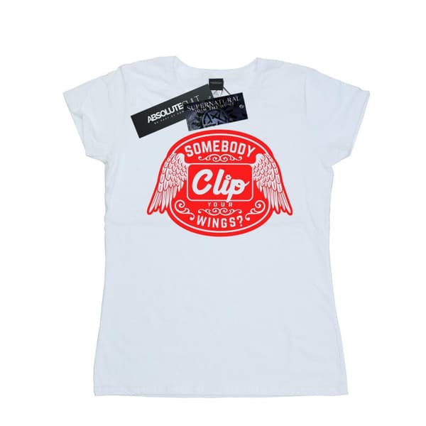 Supernatural Womens/Ladies Clip Your Wings Cotton T-Shirt