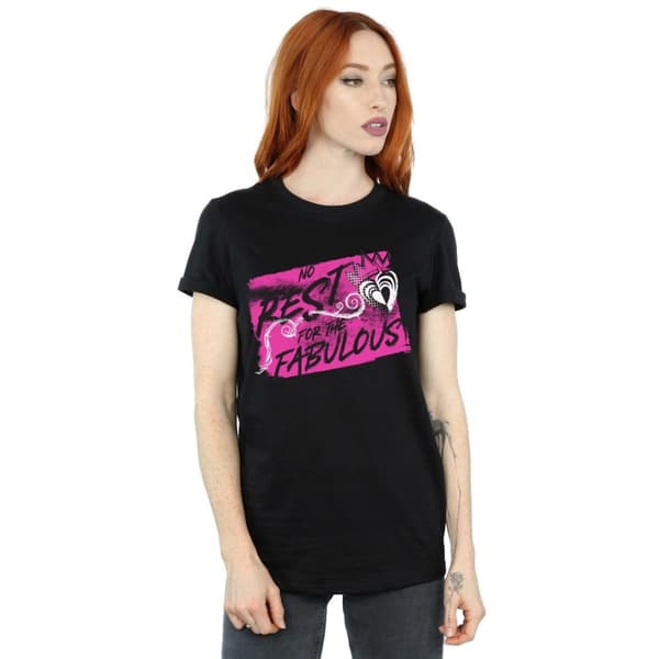 Disney Womens/Ladies The Descendants No Rest Cotton Boyfriend T-Shirt