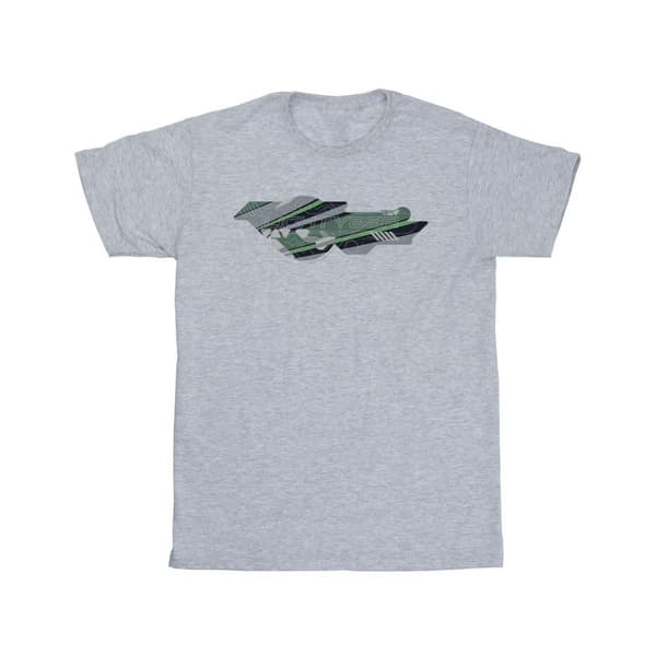 Disney Girls Lightyear Graphic Title Cotton T-Shirt Sports Grey 5-6 Years