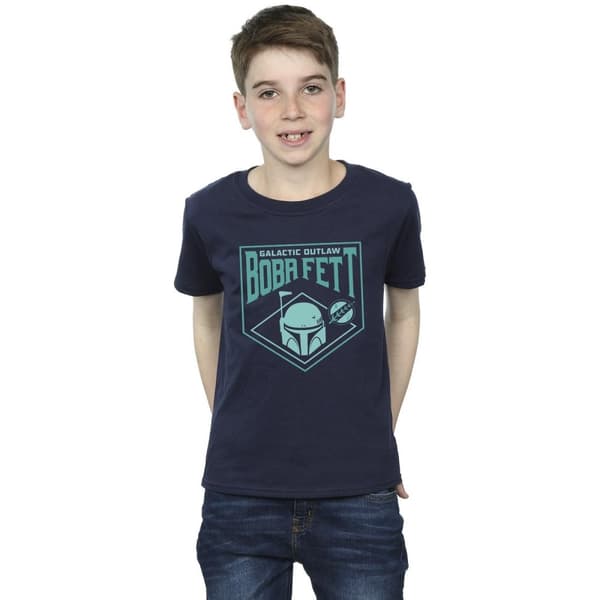 Star Wars Pojkar - The Book Of Boba Fett Galactic Helm Chest T-shirt