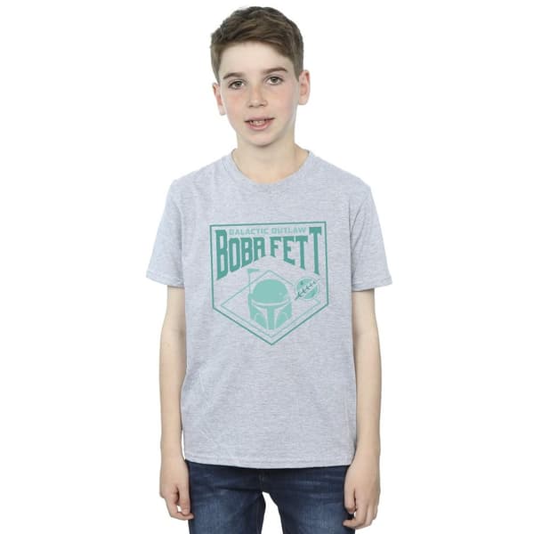 Star Wars Pojkar - The Book Of Boba Fett Galactic Helm Chest T-shirt