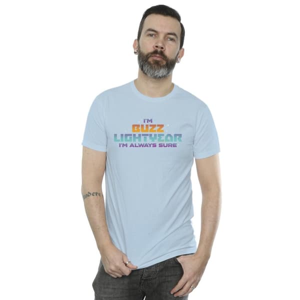 Disney Mens Lightyear Always Sure Text T-Shirt