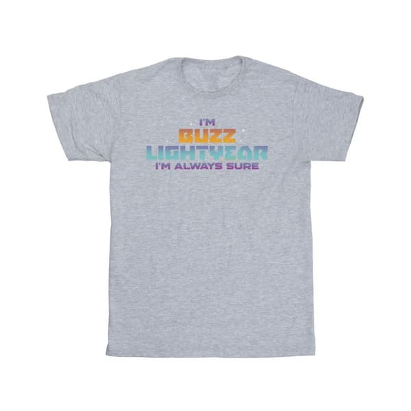Disney Mens Lightyear Always Sure Text T-Shirt