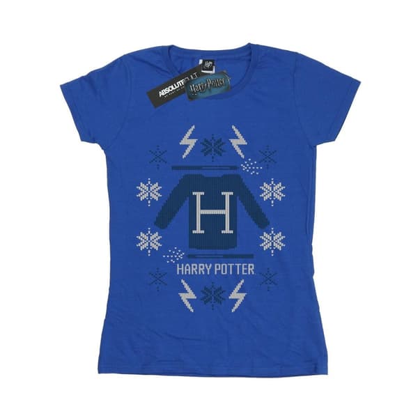 Harry Potter Womens/Ladies Christmas Knit Cotton T-Shirt