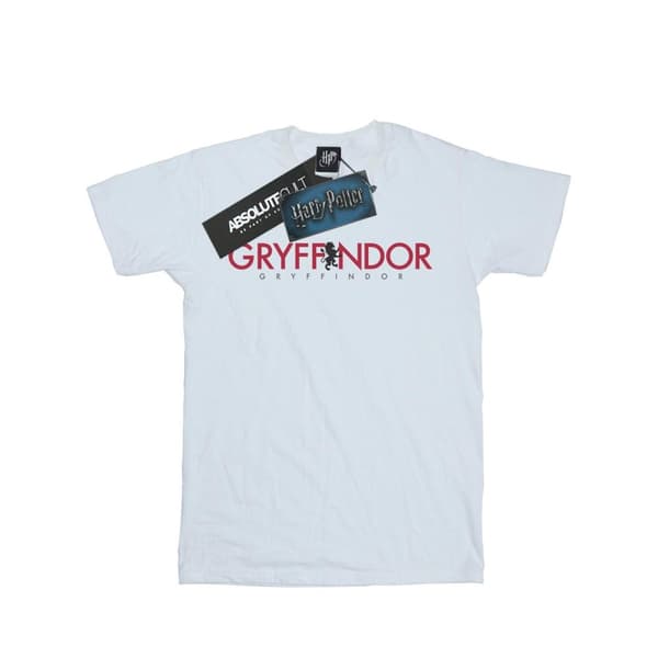 Harry Potter Girls Gryffindor Text Cotton T-Shirt