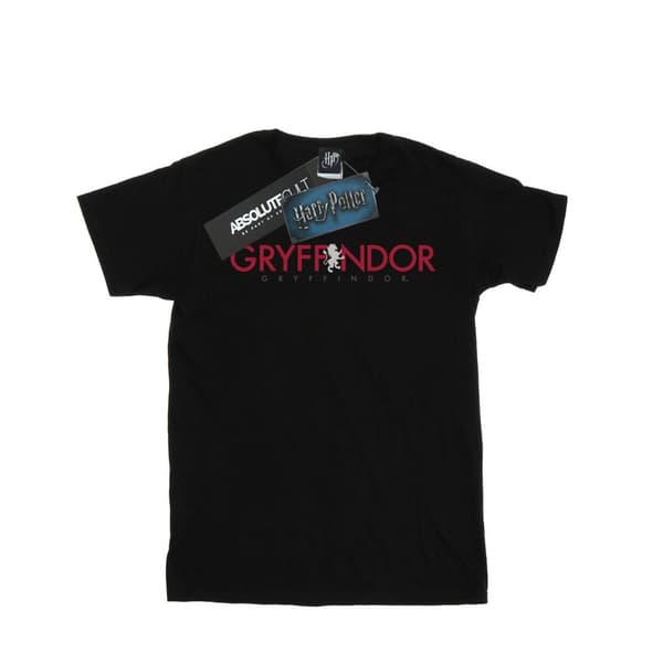 Harry Potter Girls Gryffindor Text Cotton T-Shirt
