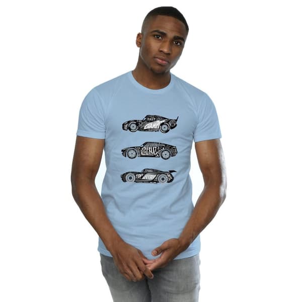Disney Cars Text Racers T-shirt för herrar