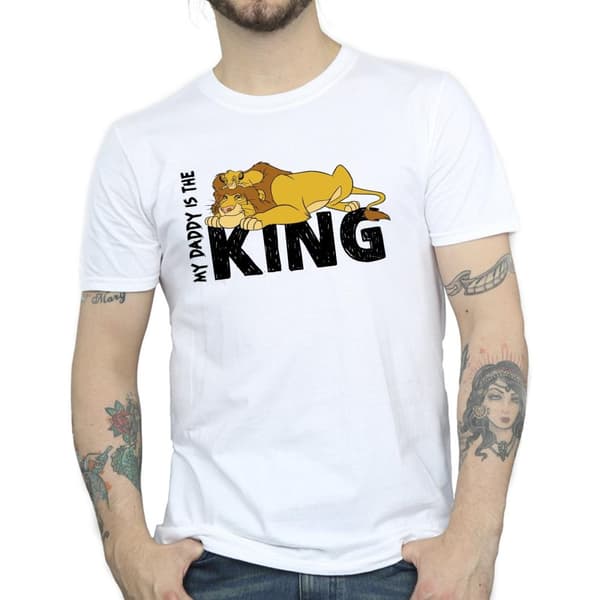 Disney Mens The Lion King Daddy Is King T-Shirt