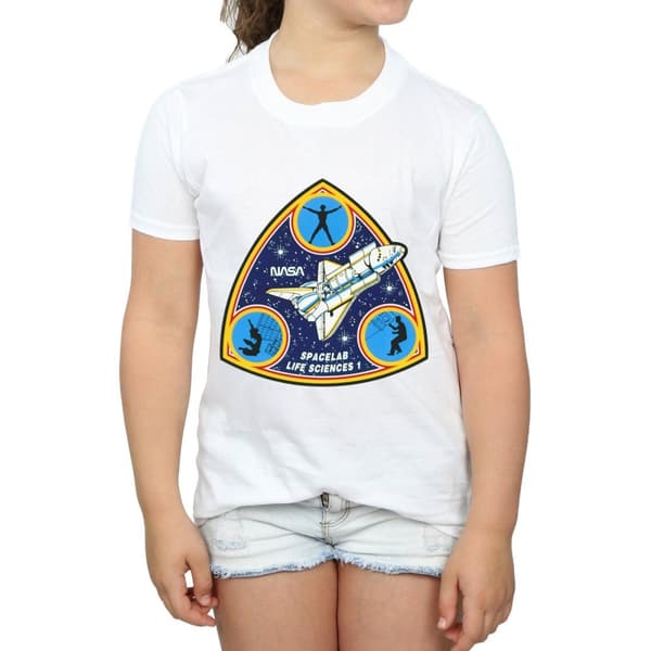 NASA Girls Classic Spacelab Life Science Cotton T-Shirt