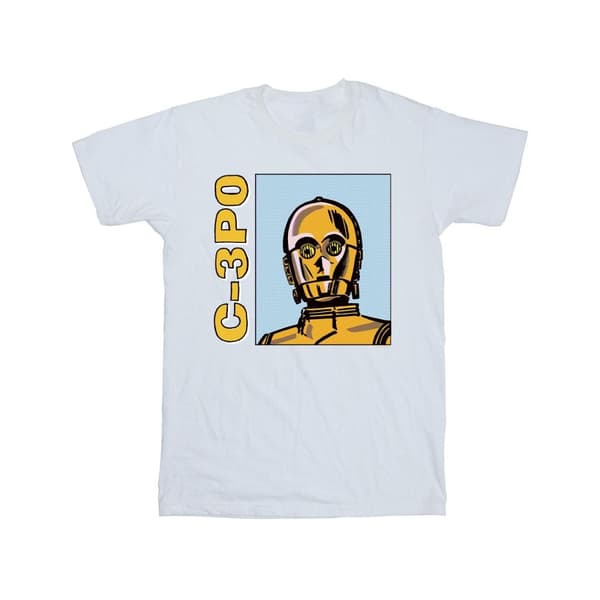 Star Wars Boys C3PO Line Art T-Shirt