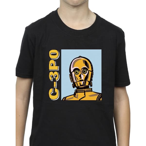 Star Wars Boys C3PO Line Art T-Shirt