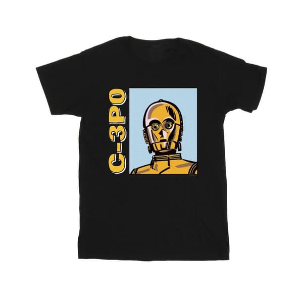 Star Wars Boys C3PO Line Art T-Shirt