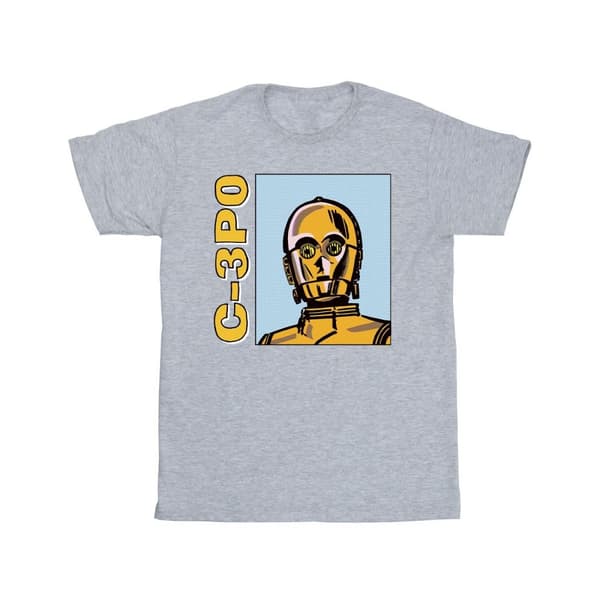 Star Wars Boys C3PO Line Art T-Shirt