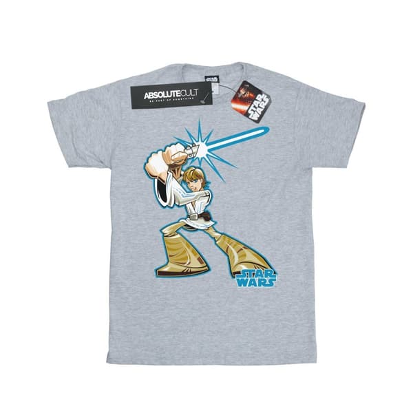 Star Wars T-shirt i bomull med Luke Skywalker-karaktär för flickor