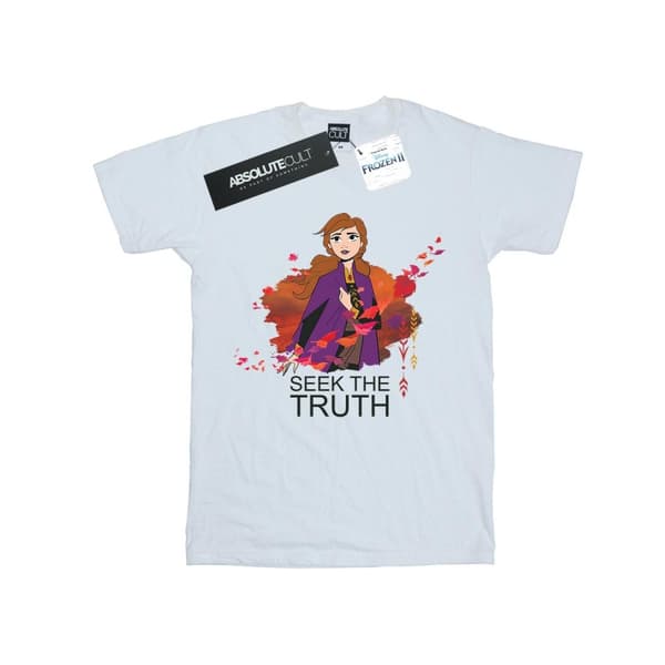 Disney Frozen 2 Anna Seek The Truth Wind Cotton T-shirt för flickor