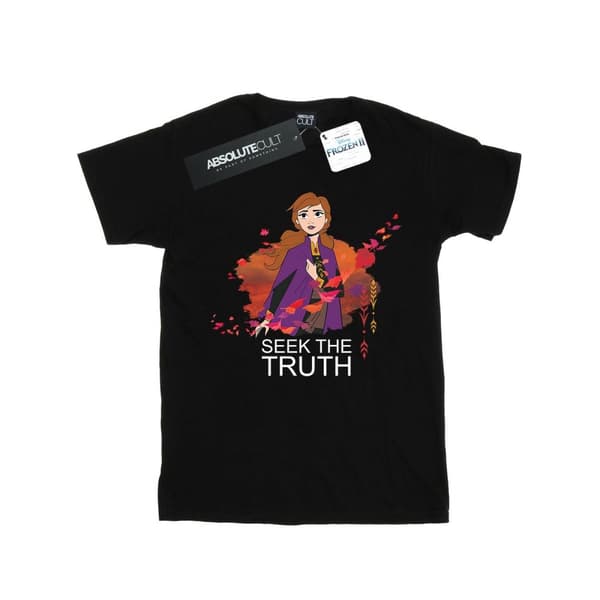 Disney Frozen 2 Anna Seek The Truth Wind Cotton T-shirt för flickor