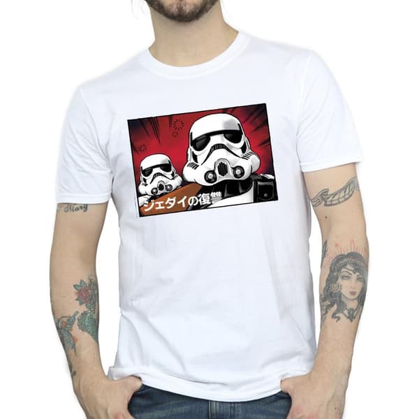 Star Wars Mens Stormtrooper Japanese T-Shirt