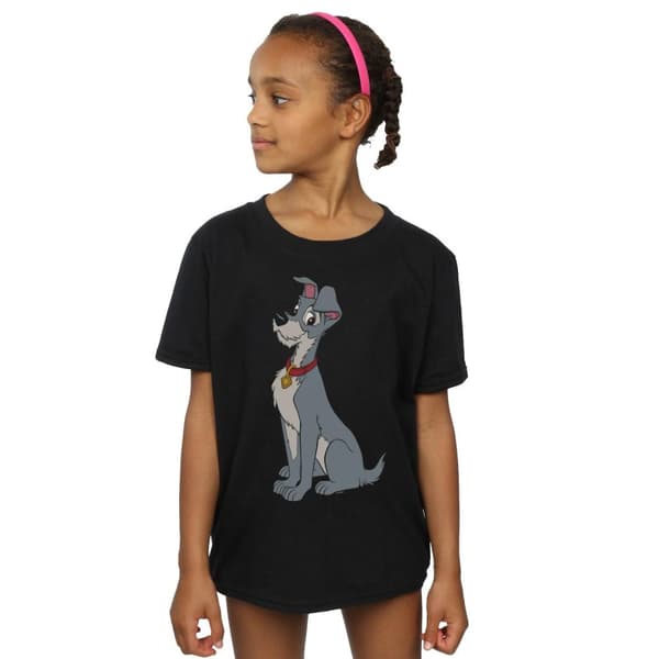 Disney Lady And The Tramp - T-shirt i bomull med spaghettihjärta för flickor