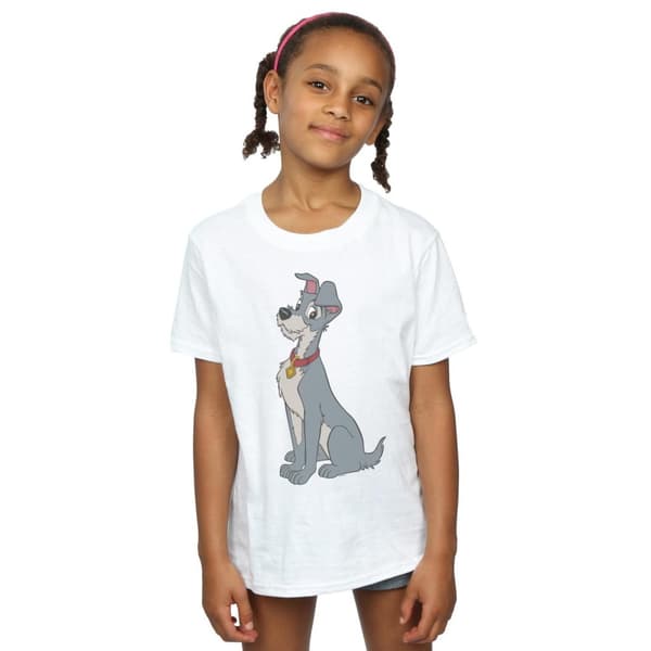 Disney Lady And The Tramp - T-shirt i bomull med spaghettihjärta för flickor