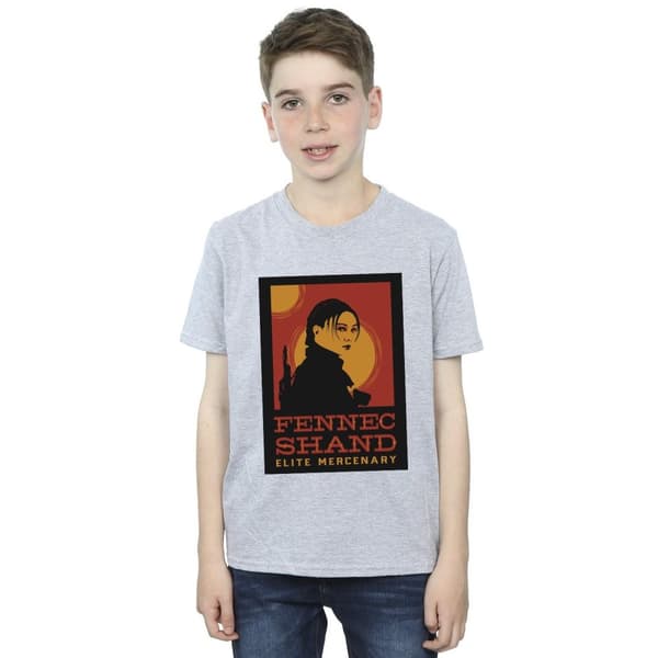 Star Wars Boys The Book Of Boba Fett Elite Mercenary Fennec T-Shirt