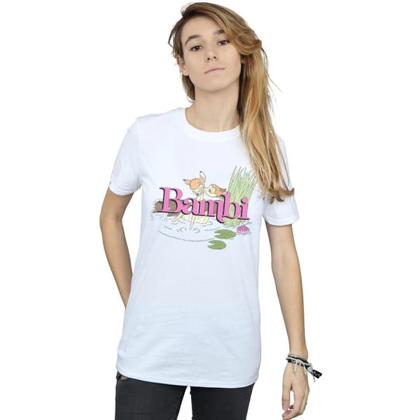 Disney Womens/Ladies Bambi Kiss Cotton Boyfriend T-Shirt