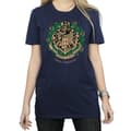 Miniatyrbild 3 av 5: Harry Potter Boyfriend-T-shirt i bomull med julkrans för damer/damer