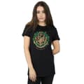 Miniatyrbilde 2 av 5: Harry Potter Womens/Ladies Christmas Wreath Cotton Boyfriend T-Shirt