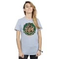 Miniatyrbilde 2 av 5: Harry Potter Womens/Ladies Christmas Wreath Cotton Boyfriend T-Shirt