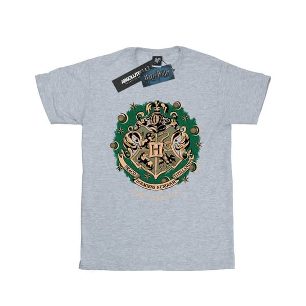 Harry Potter Womens/Ladies Christmas Wreath Cotton Boyfriend T-Shirt