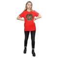 Miniatyrbilde 4 av 5: Harry Potter Womens/Ladies Christmas Wreath Cotton Boyfriend T-Shirt