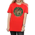 Miniatyrbilde 3 av 5: Harry Potter Womens/Ladies Christmas Wreath Cotton Boyfriend T-Shirt