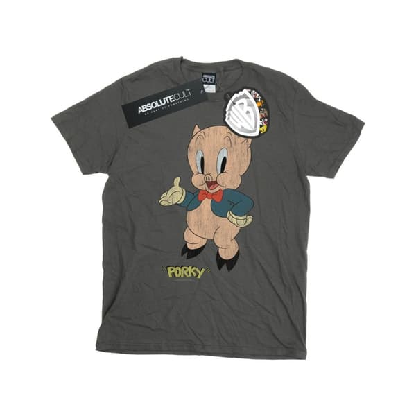 Looney Tunes Boys Porky Pig Distressed T-Shirt