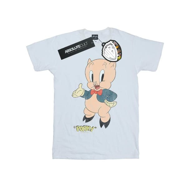 Looney Tunes Boys Porky Pig Distressed T-Shirt
