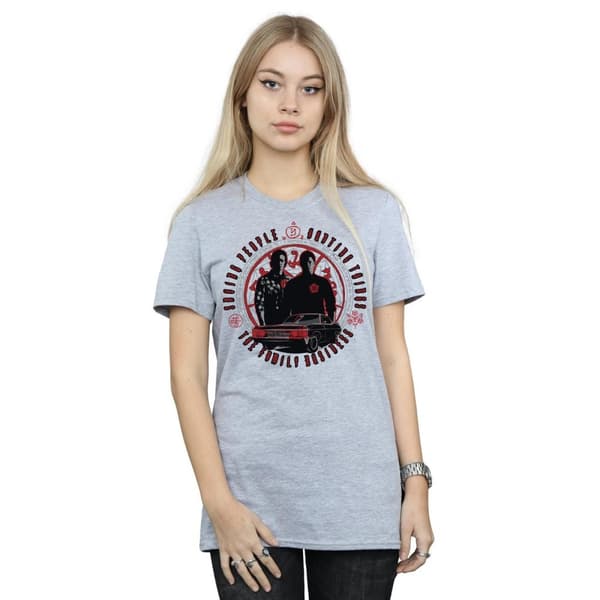 Supernatural Womens/Ladies Family Business Cotton Boyfriend T-Shirt