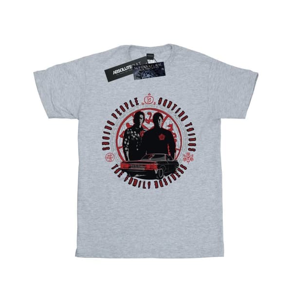 Supernatural Womens/Ladies Family Business Cotton Boyfriend T-Shirt