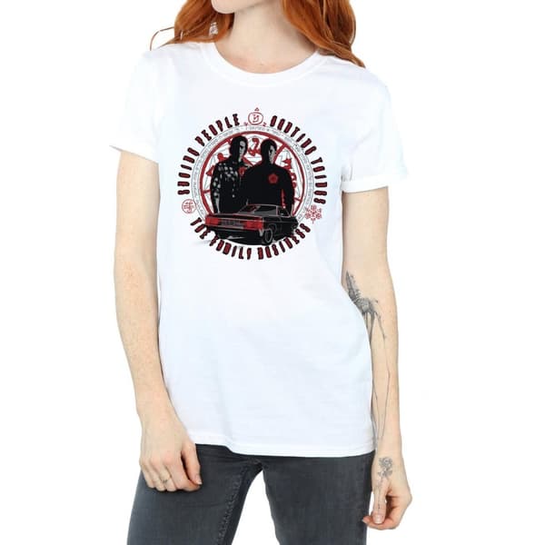Supernatural Womens/Ladies Family Business Cotton Boyfriend T-Shirt