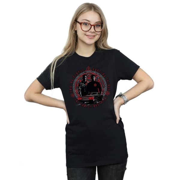 Supernatural Womens/Ladies Family Business Cotton Boyfriend T-Shirt