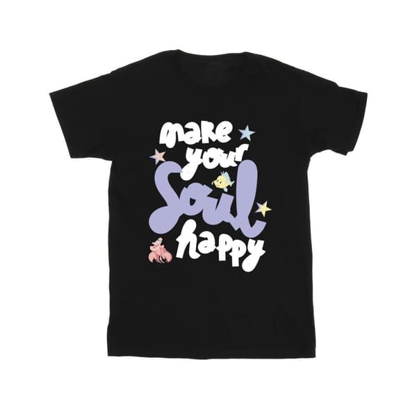 Disney Den lilla sjöjungfrun Happy T-shirt i bomull för flickor